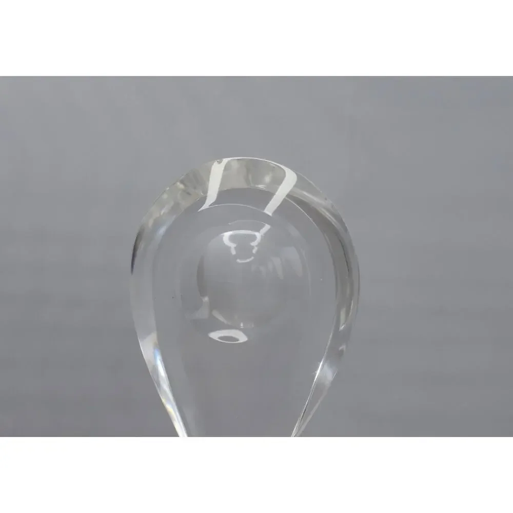 1950 Donald Pollard STEUBEN Blown Glass spiral Neck DECANTER with Moon Stopper